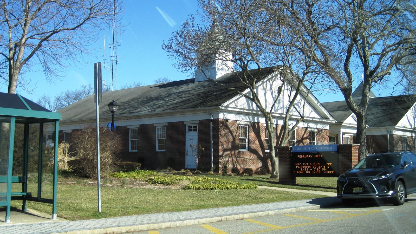 The Cresskill borough municipal building on Union Avenue in Cresskill, NJ