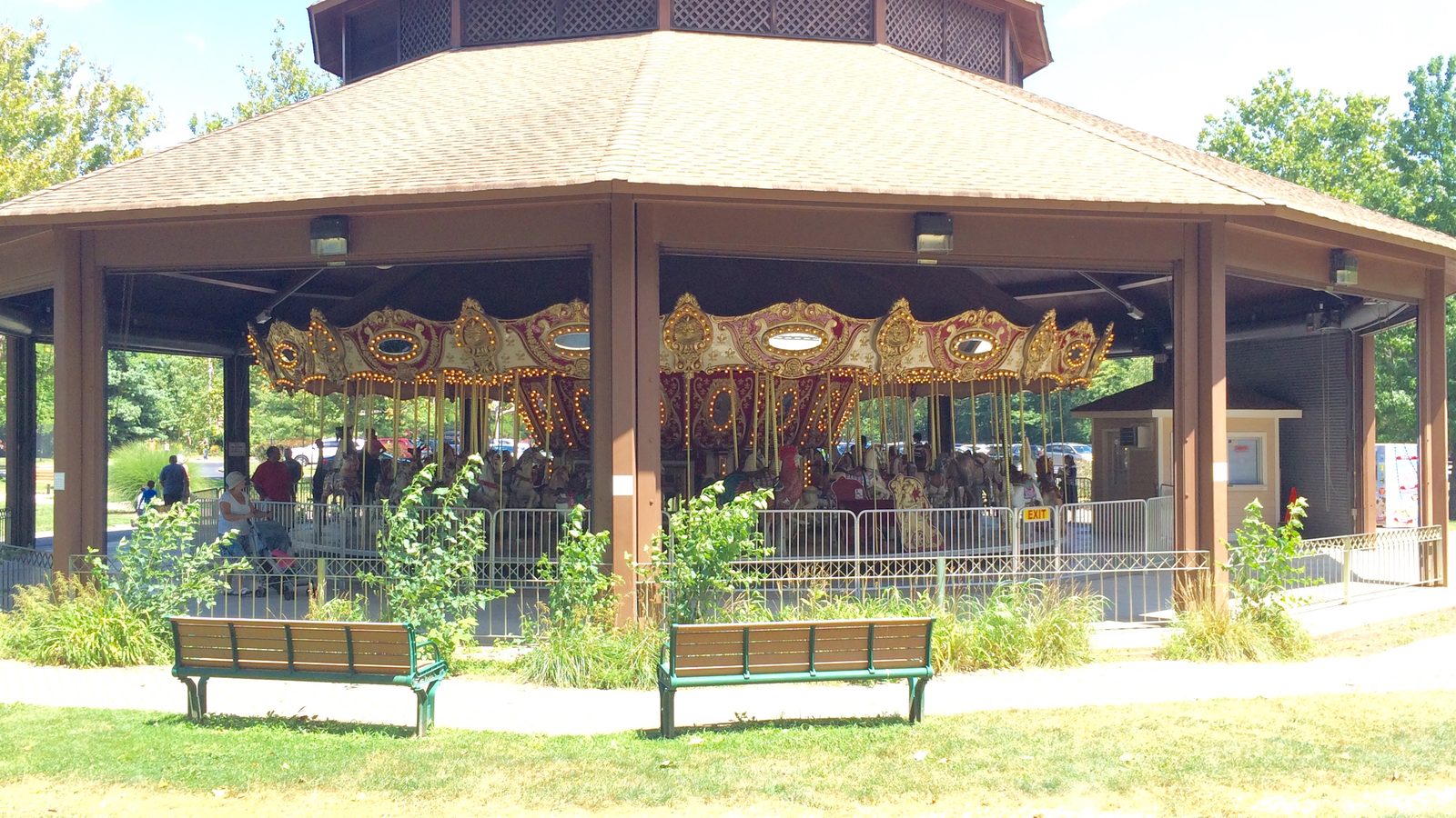 The carousel at Van Saun County Park in Paramus, NJ